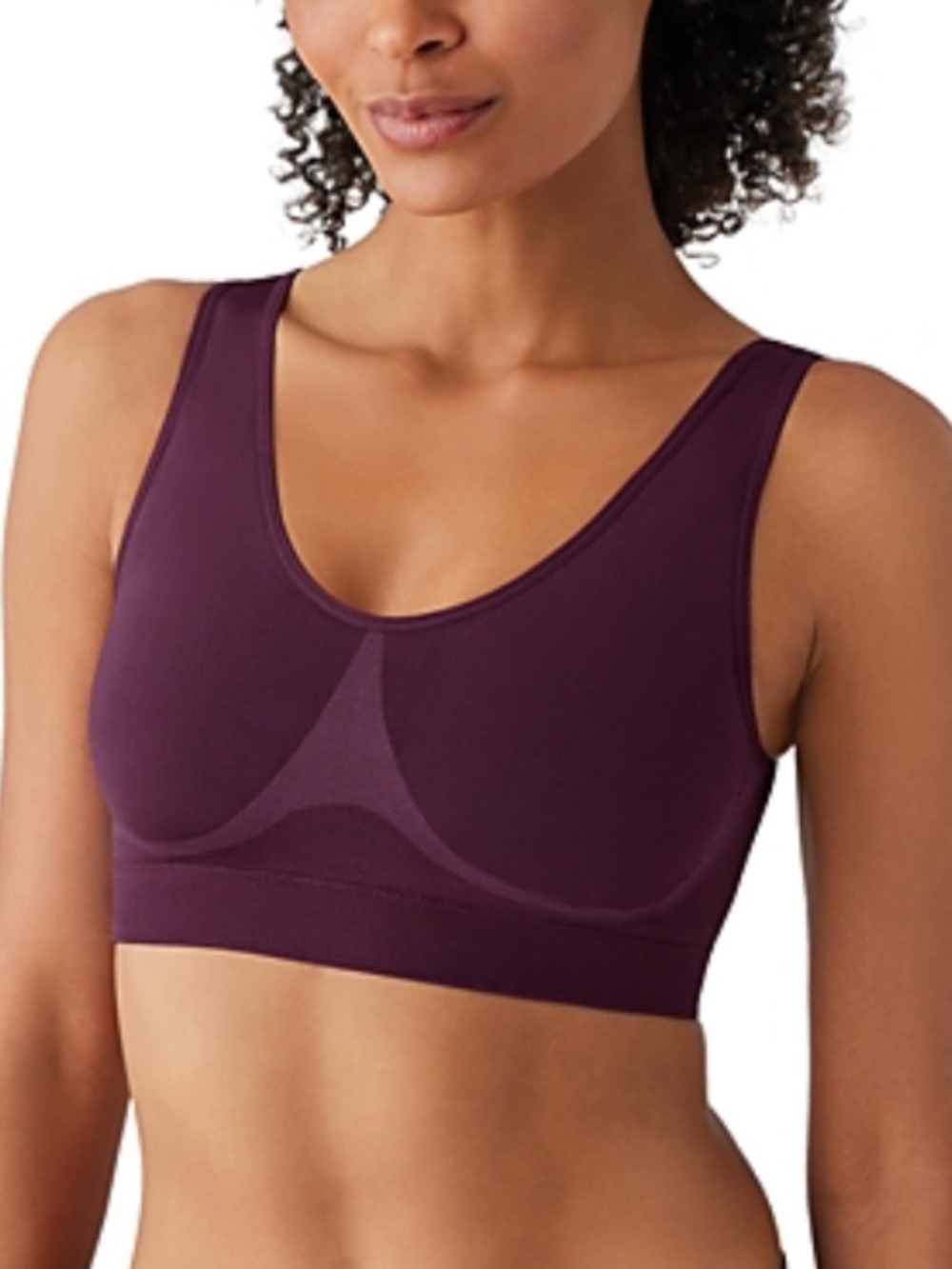 Wacoal Women's B-Smooth Wireless Bra with Removable Pads in Purple | Size 32